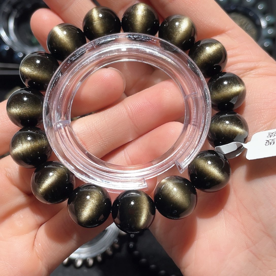 黑曜岩手链未镶嵌木*