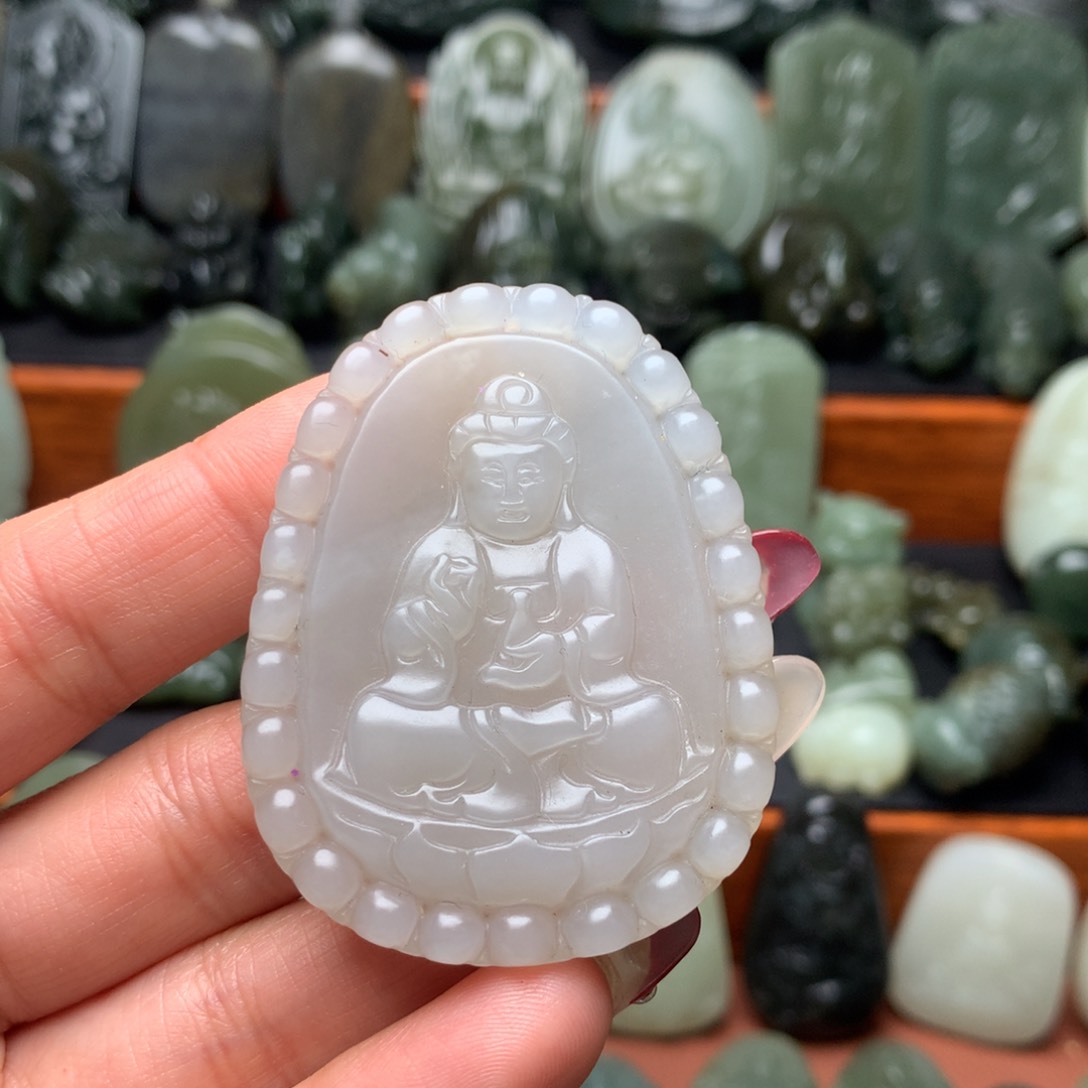 和田玉颈饰未镶嵌挂件94