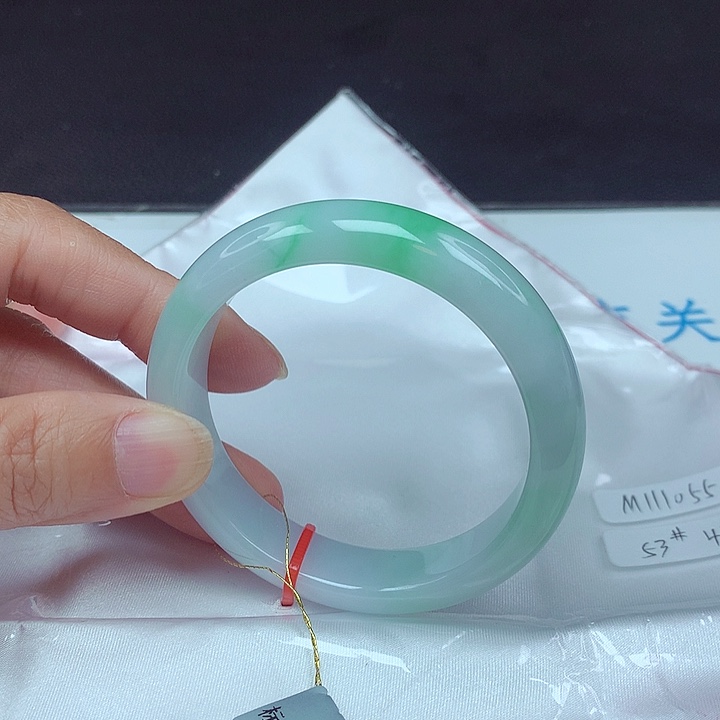 未镶嵌手镯翡翠53圈1055