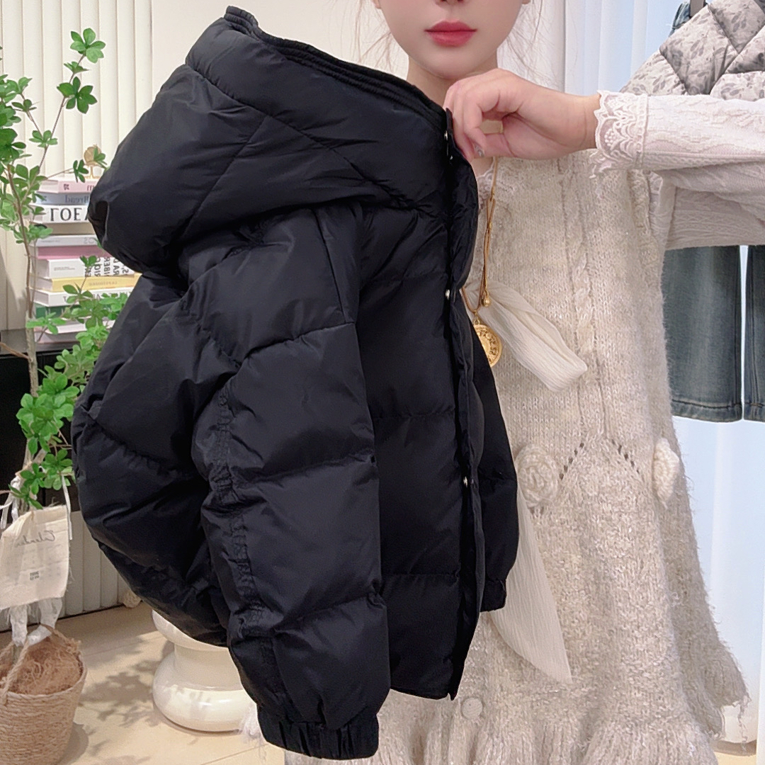 童装二童加厚棉衣2025冬季新款儿童连帽外套大童秋冬夹棉棉服