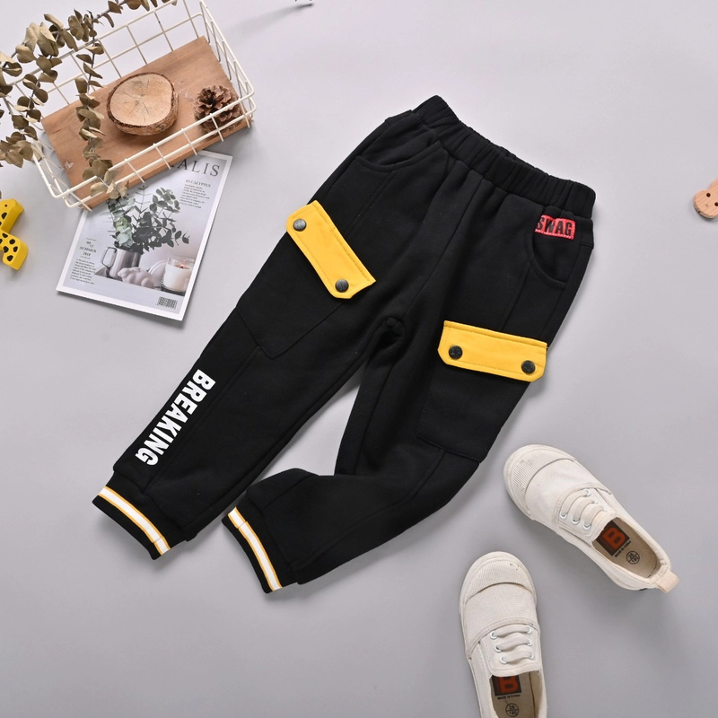 【优子壹家实体品牌】25儿童秋冬休闲裤针织收脚口夹绒大童131816