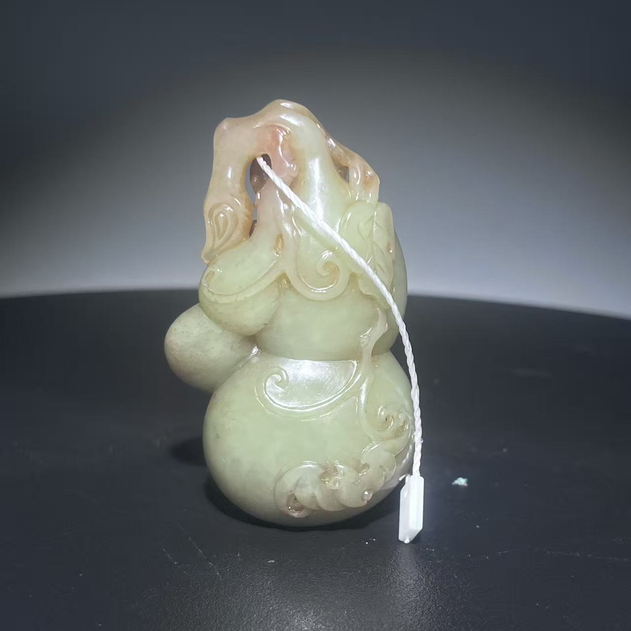 【清代】-和田玉福禄挂件