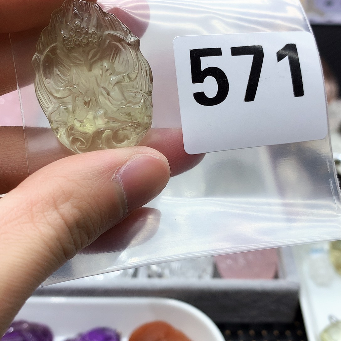 水晶颈饰未镶嵌挂件