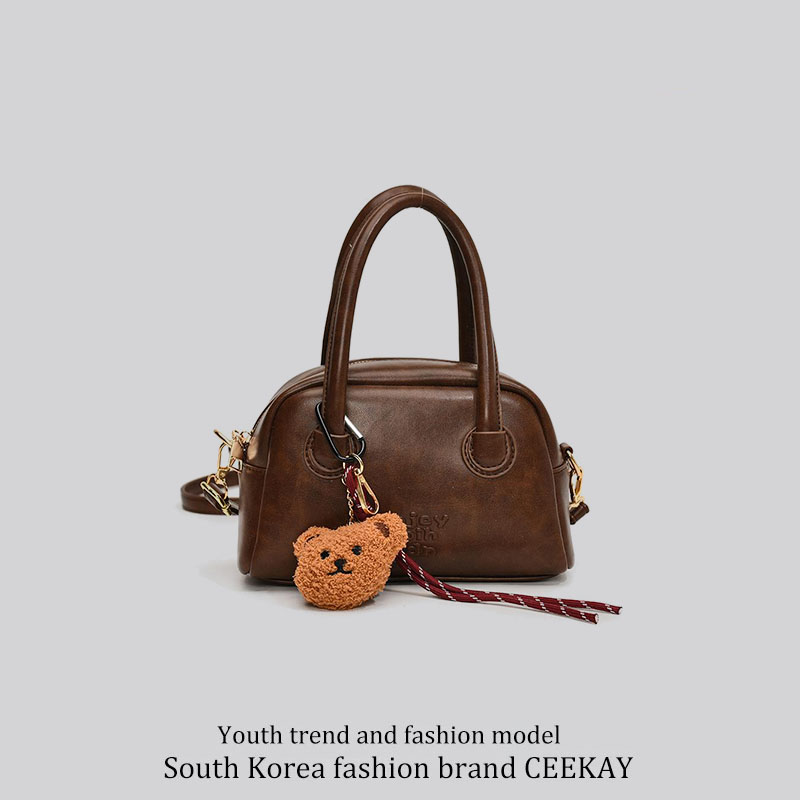 斜挎包超火百搭手提波士顿包高级感复古小包包女士2025新款秋冬季