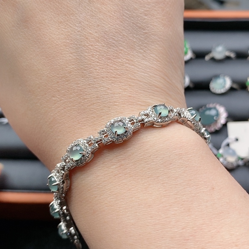 【闪购商品】翡翠戒指银S925镶嵌123456