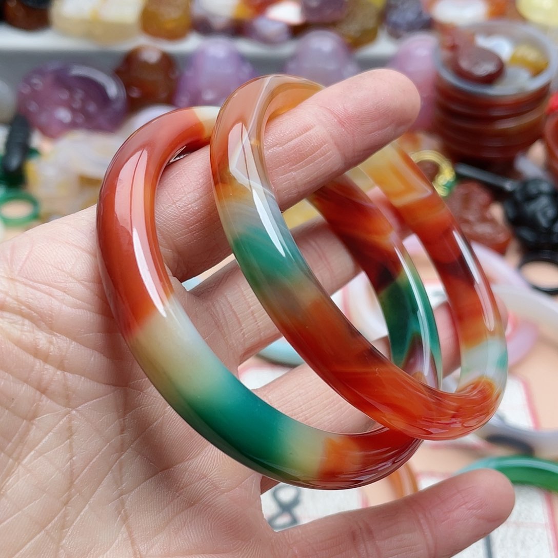 玛瑙/玉髓颈饰合金生**快