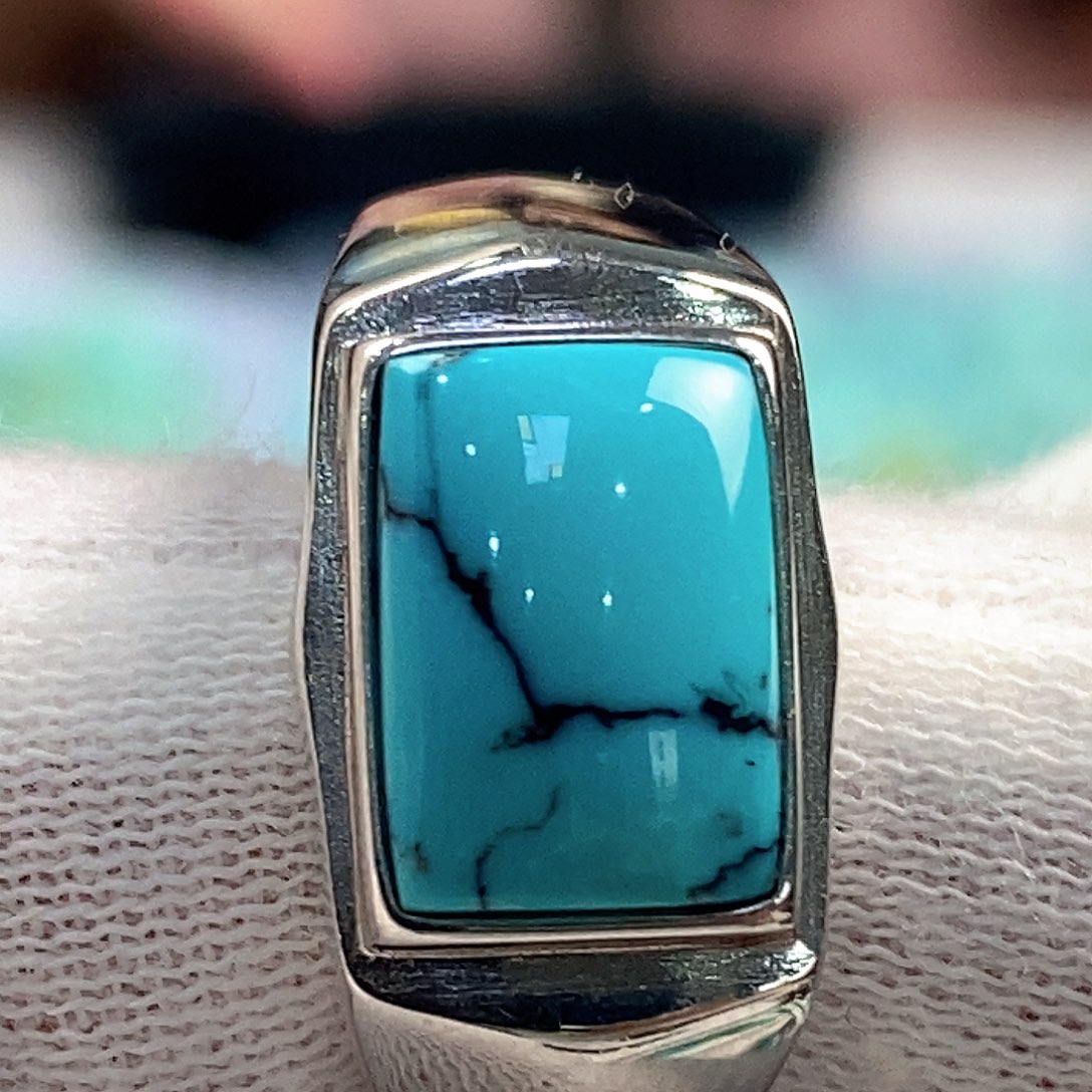 绿松石银S925镶嵌配饰