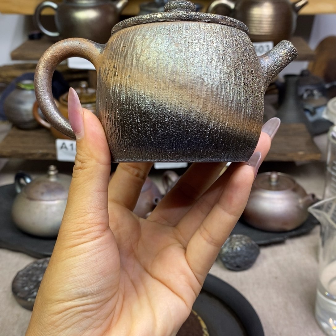 Y***.建水紫陶柴烧茶壶