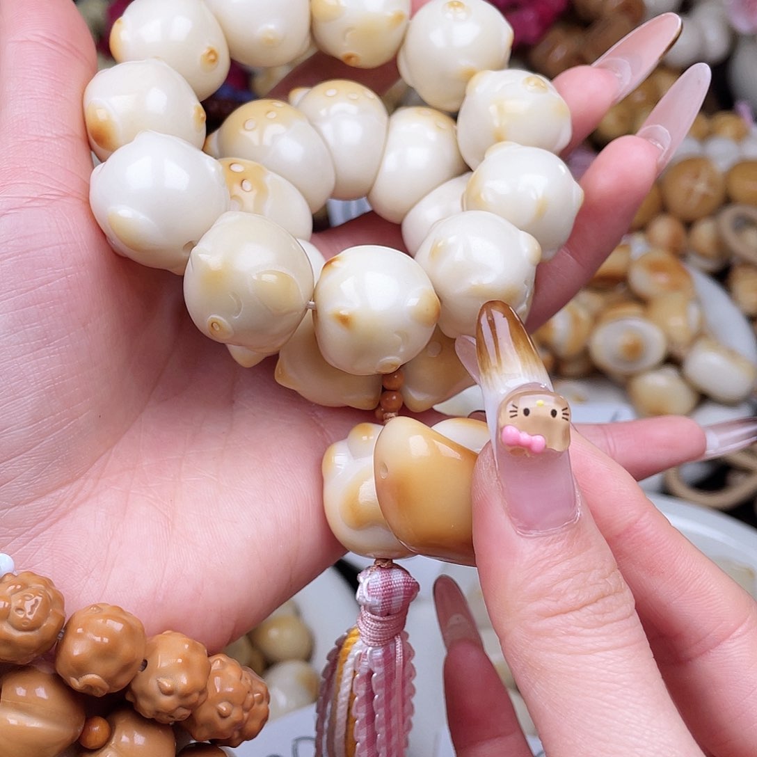 吊坠白玉菩提成品c