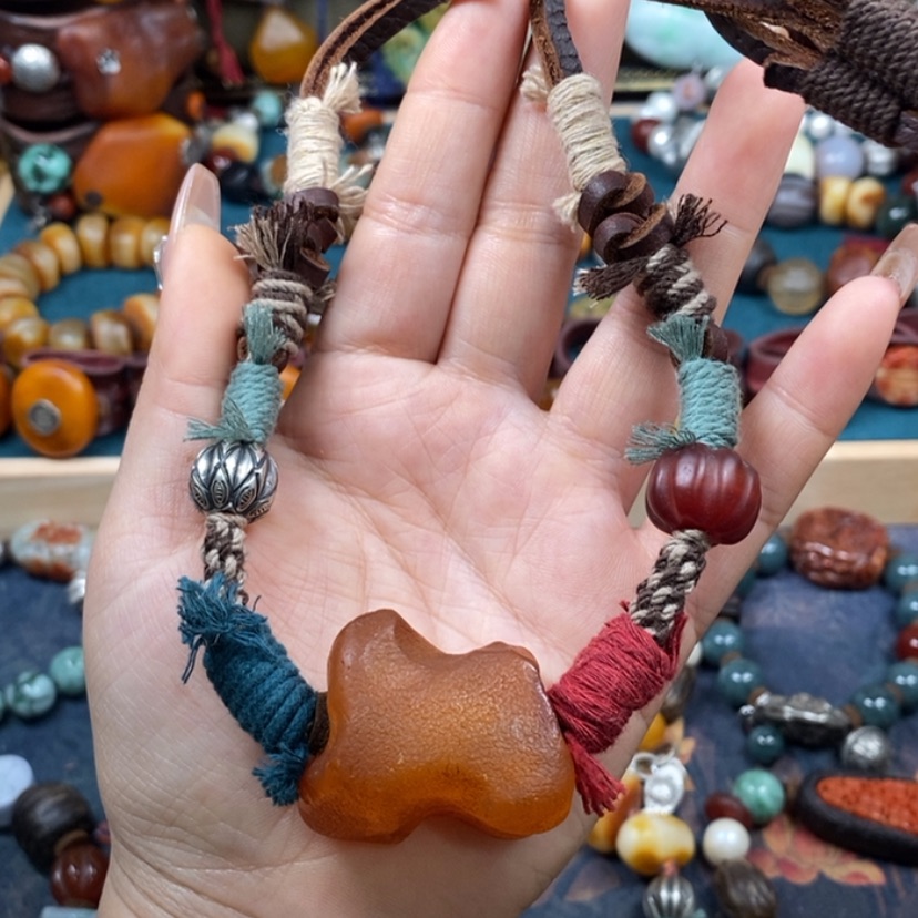 【闪购商品】蜜蜡颈饰未镶嵌项链