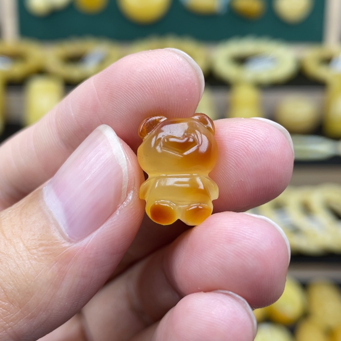 琥珀裸石未镶嵌琥珀蜜蜡