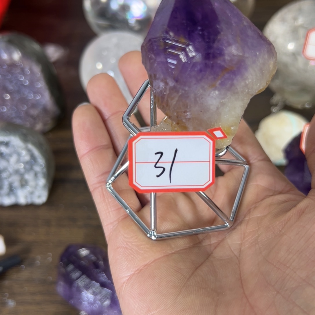 水晶天然水晶，默认微瑕未镶嵌