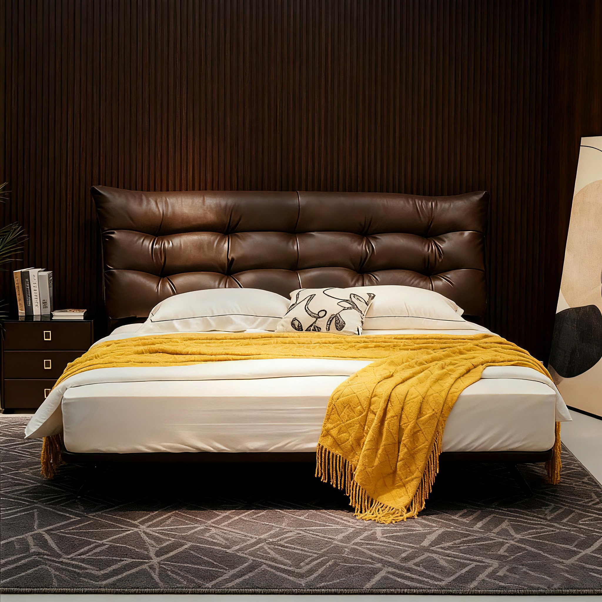 Svip专属      现代极简主义双人软包气压储物床(定制链接）