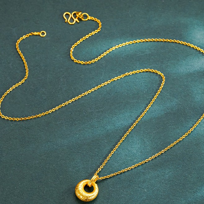 999古法实心优品定制送礼佳选平安扣细