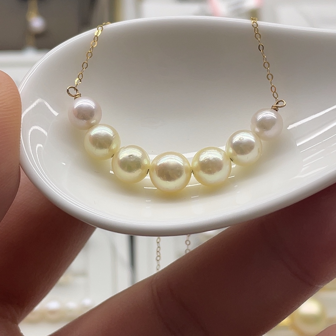 海水珍珠18K金镶嵌颈饰