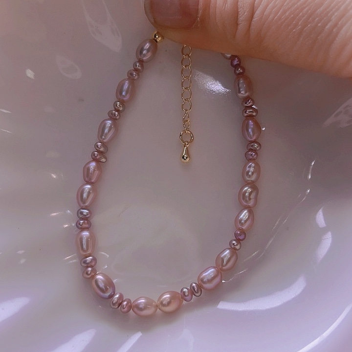 淡水珍珠手绳合金