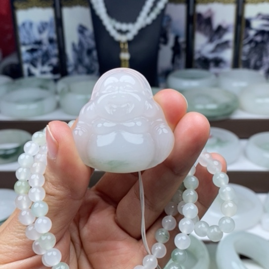 石英质玉（金丝玉）吊坠(不含链)未镶嵌和**子