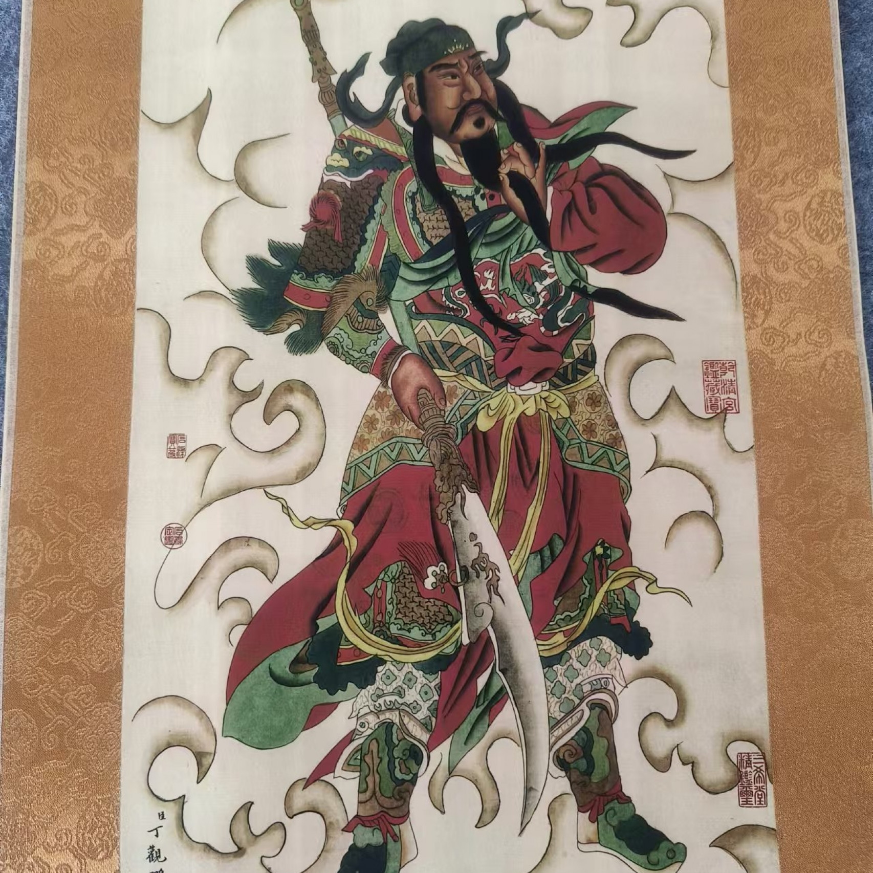 千古书画院 精品 小画片福利 忠义千秋32*55 尺寸小不喜勿拍！