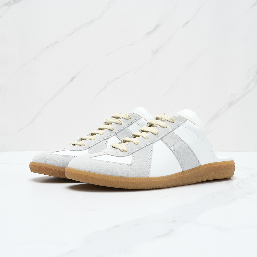 全新未使用 Maison Margiela/梅森马吉拉 男士拼色半拖/MMBS00475