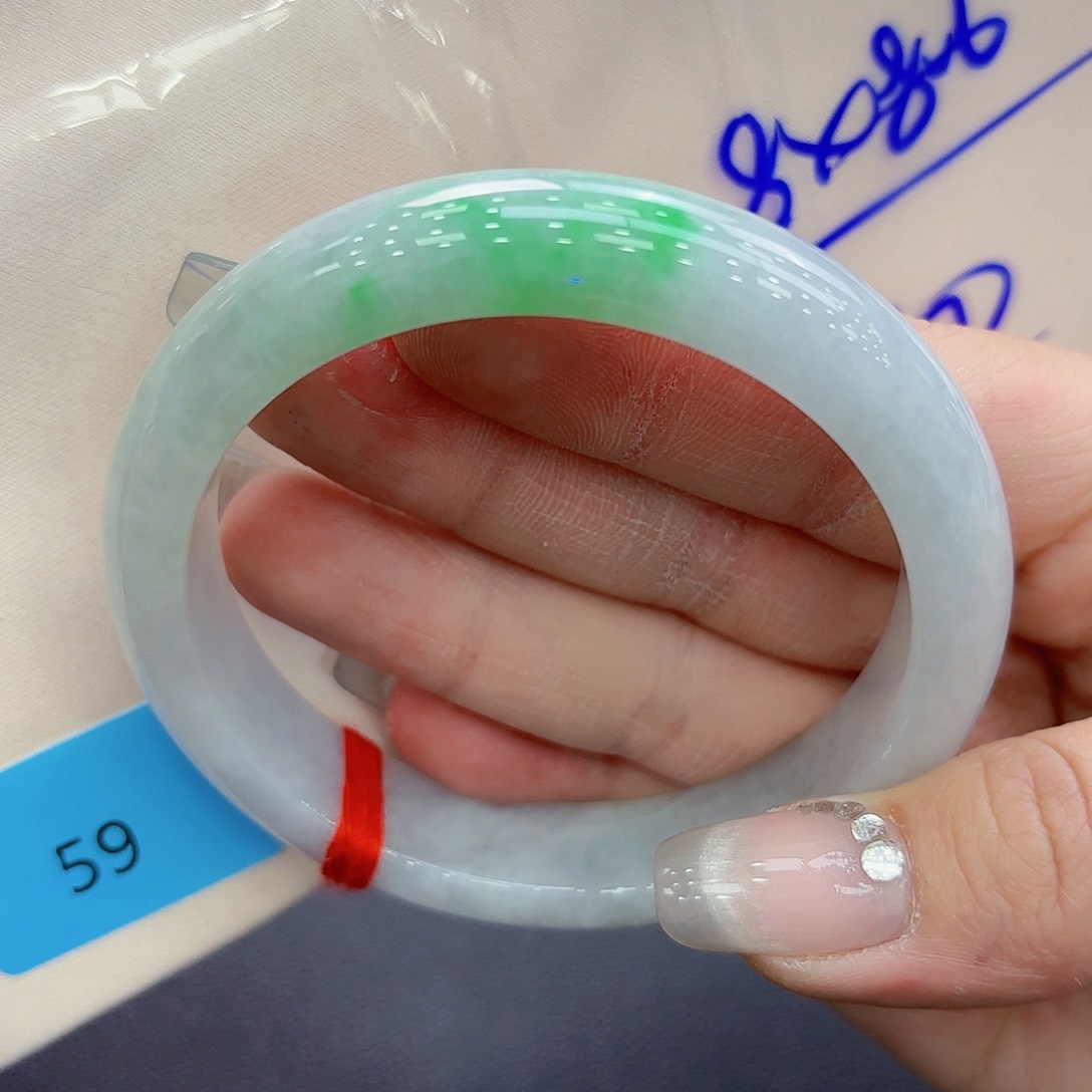 翡翠手镯未镶嵌手镯59.60