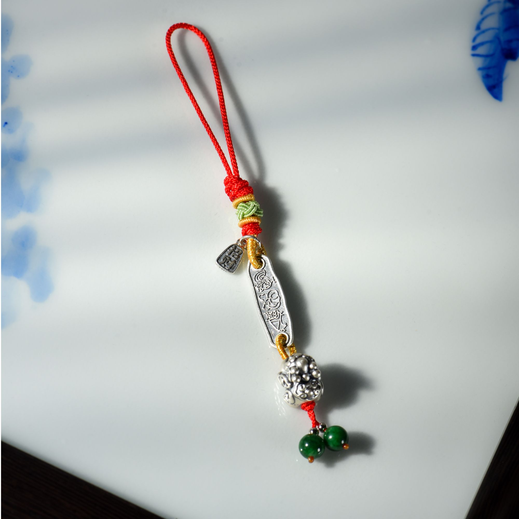 925银银制品 寻隐阁 三合挂件925银