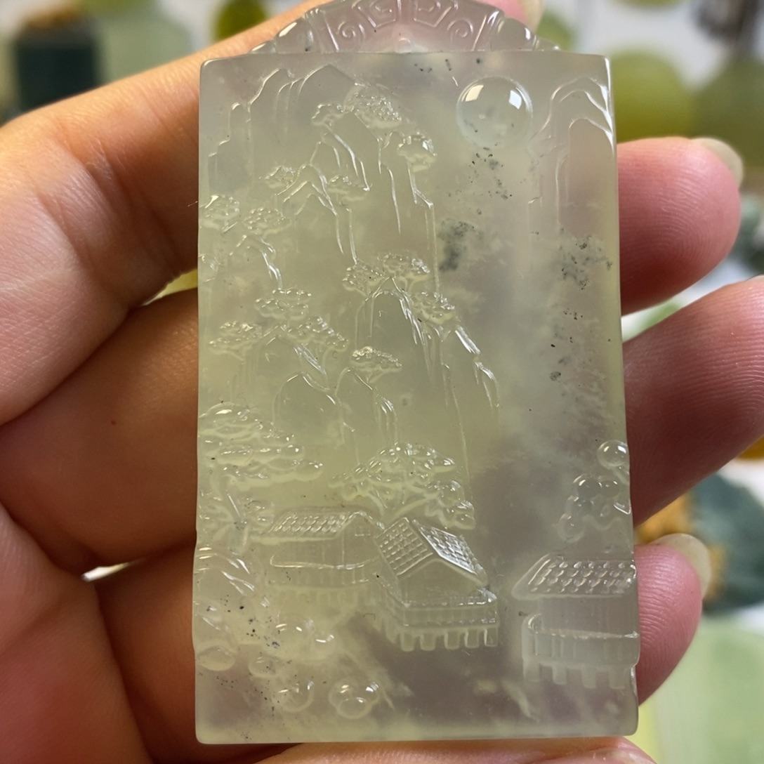 未镶嵌蛇纹石玉颈饰