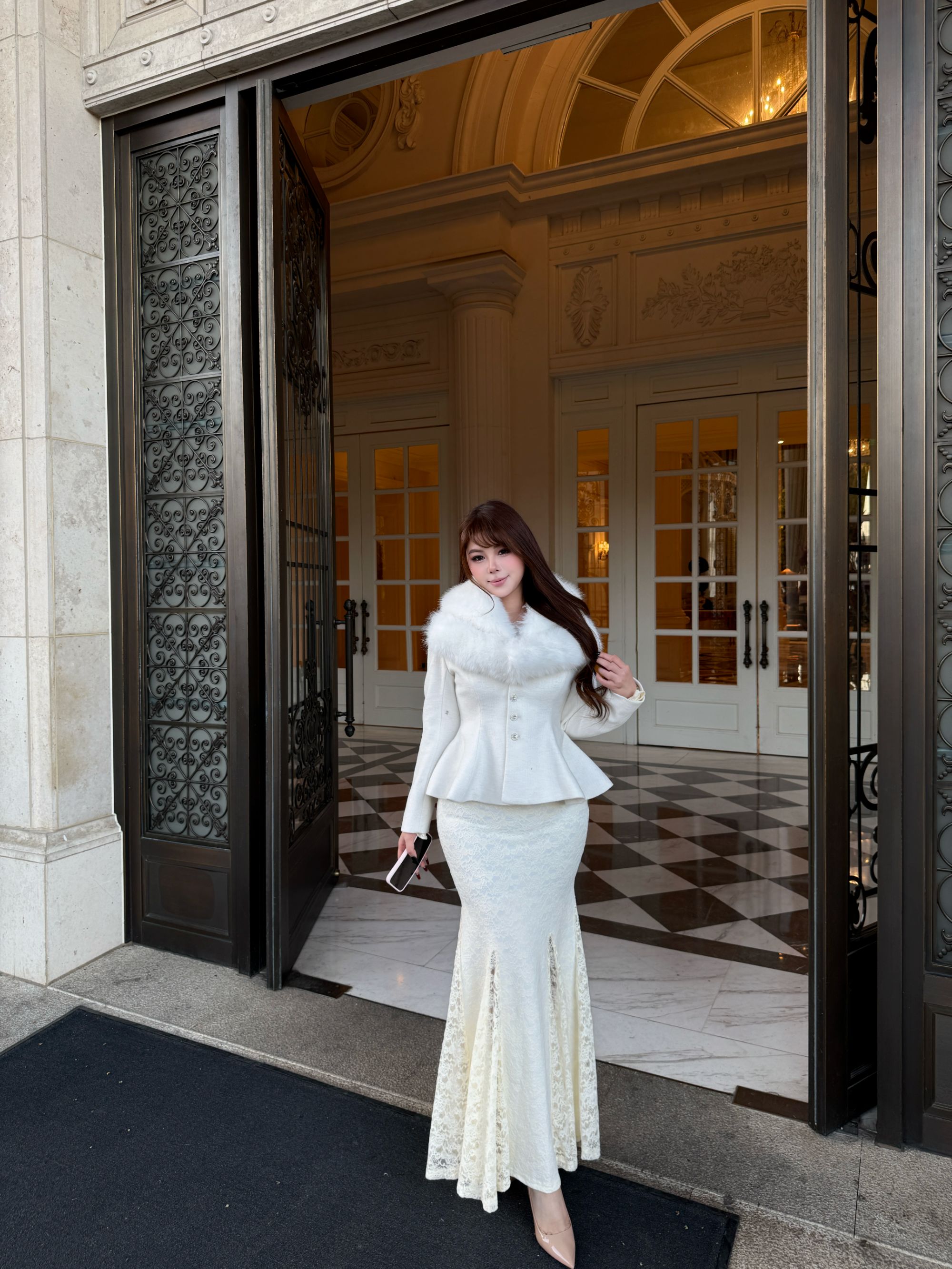 12/28 19:00 胖婷大码定制 新品上市「冬日雪姬」环保毛夹棉外套