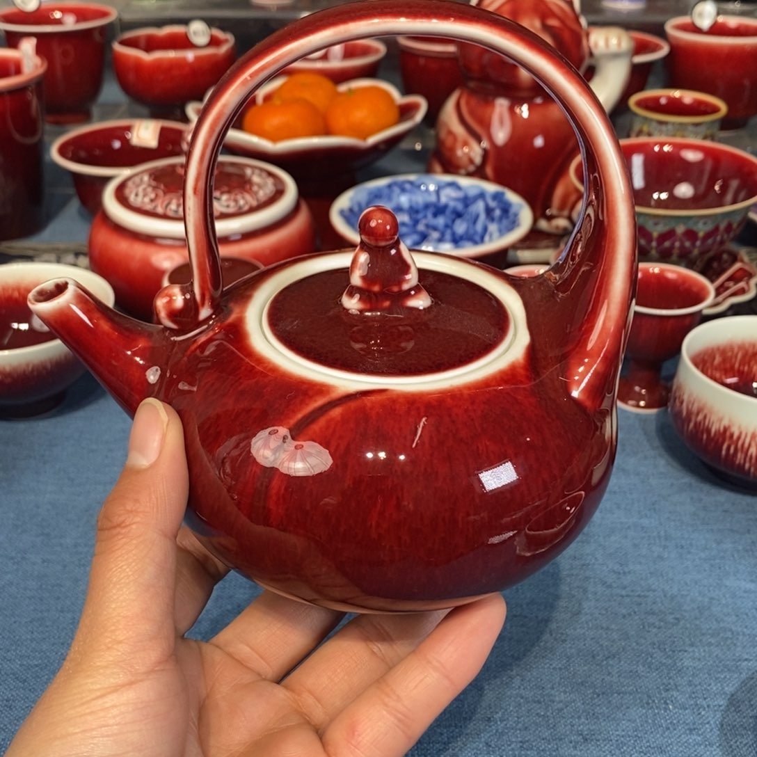 景德镇浅行窑提梁壶