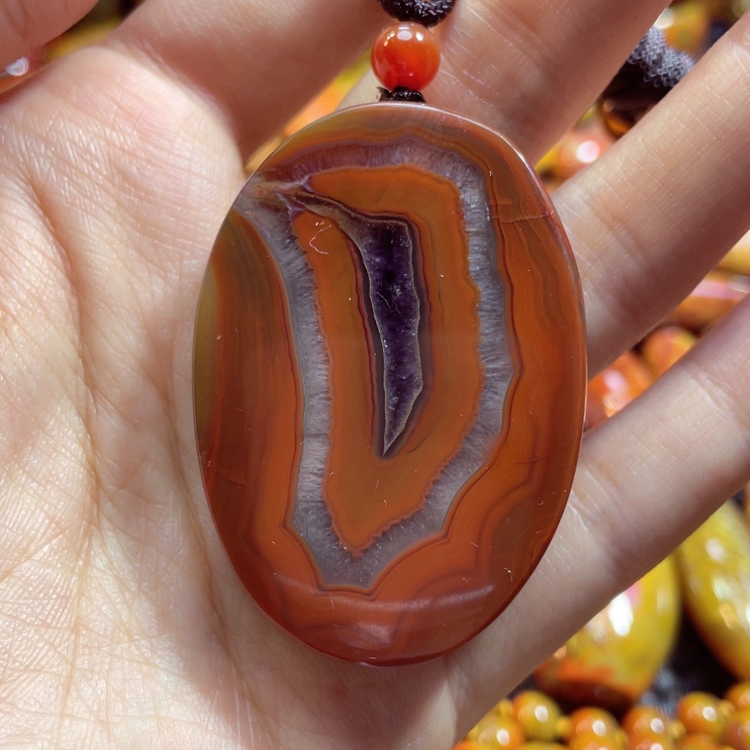 玛瑙/玉髓颈饰合金