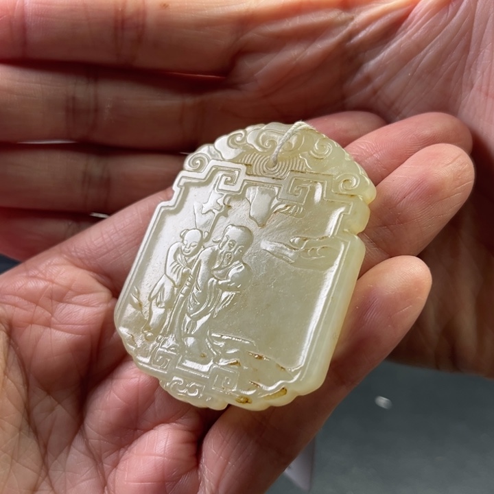 和田玉挂件未镶嵌苹****9