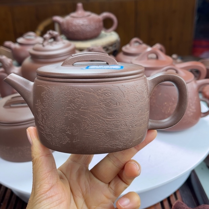 紫砂茶壶紫砂花等