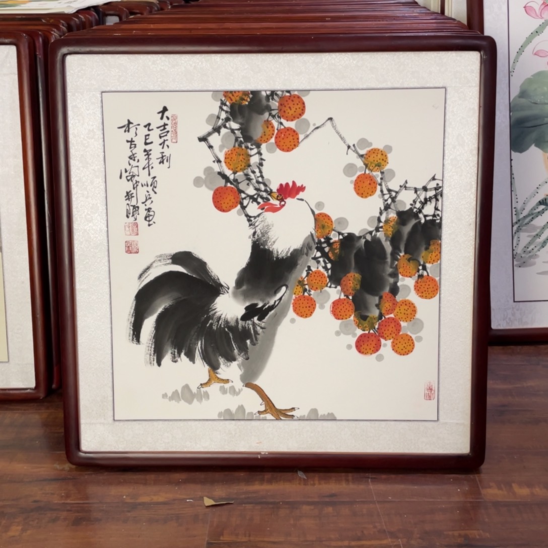 国画带框尺寸63*63厘米