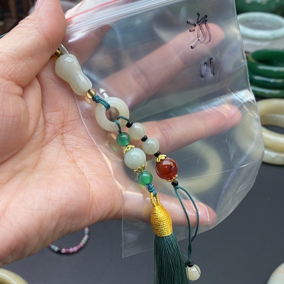 石英质玉手链未镶嵌海***意