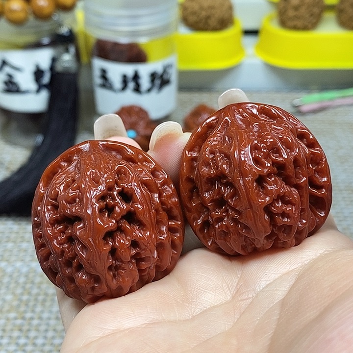 文玩核桃把件小粗筋
