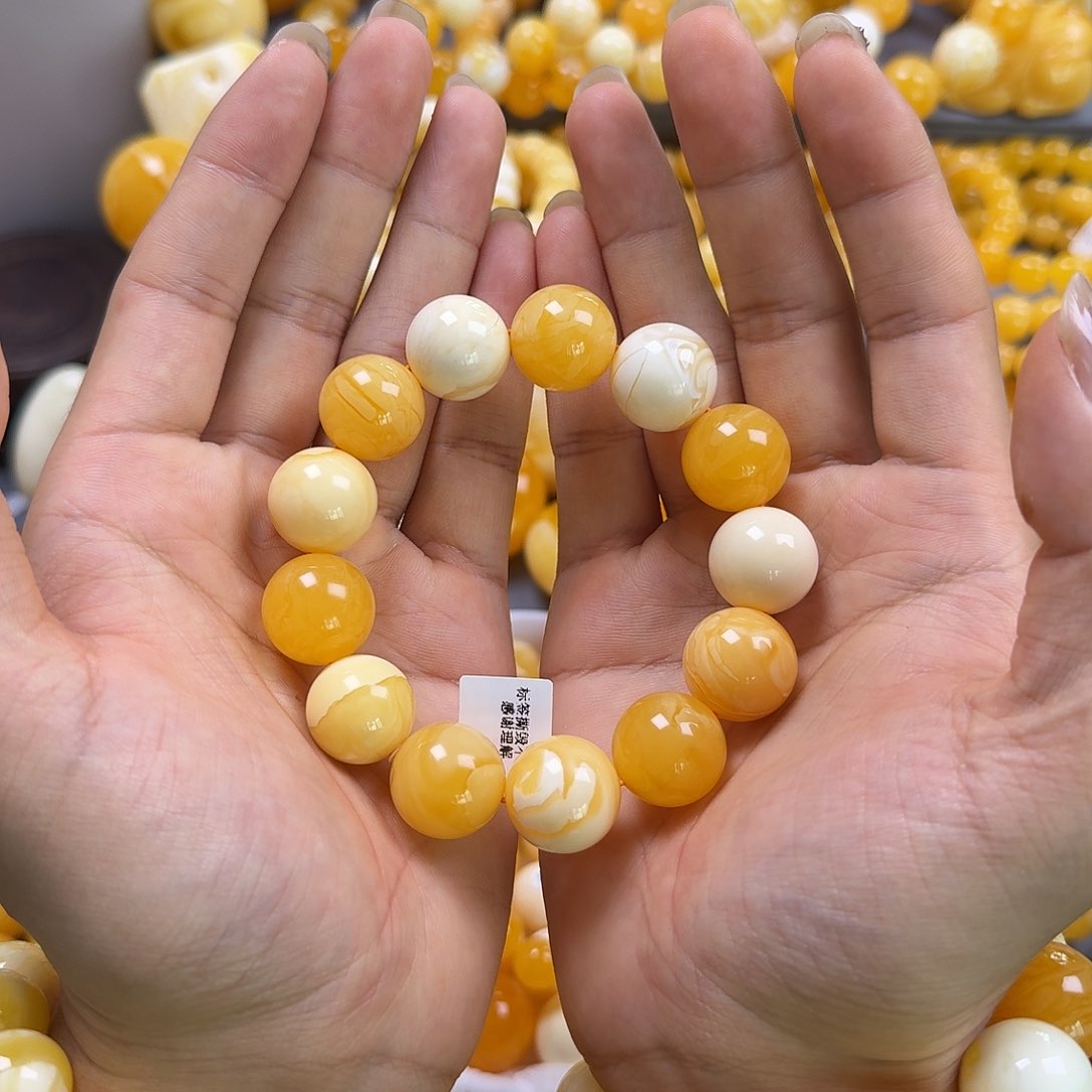 琥珀珠宝奇石未镶嵌17mm