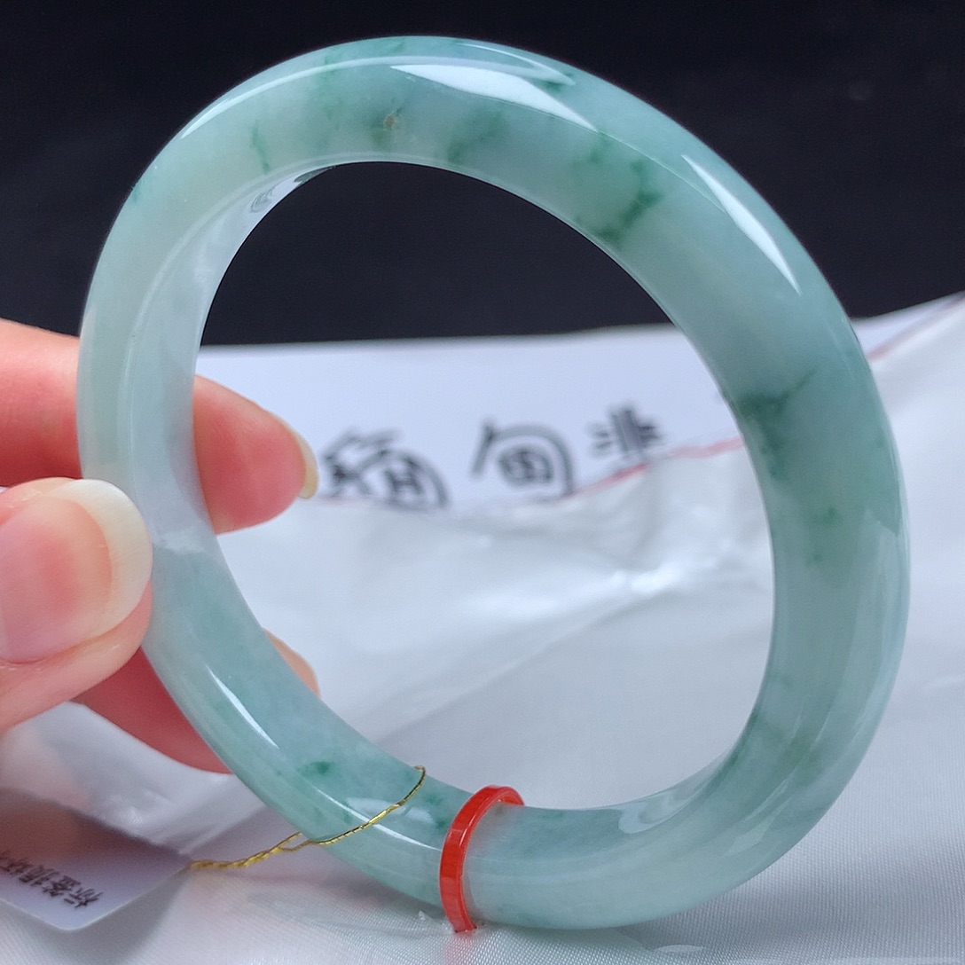 翡翠未镶嵌手镯55圈m113850