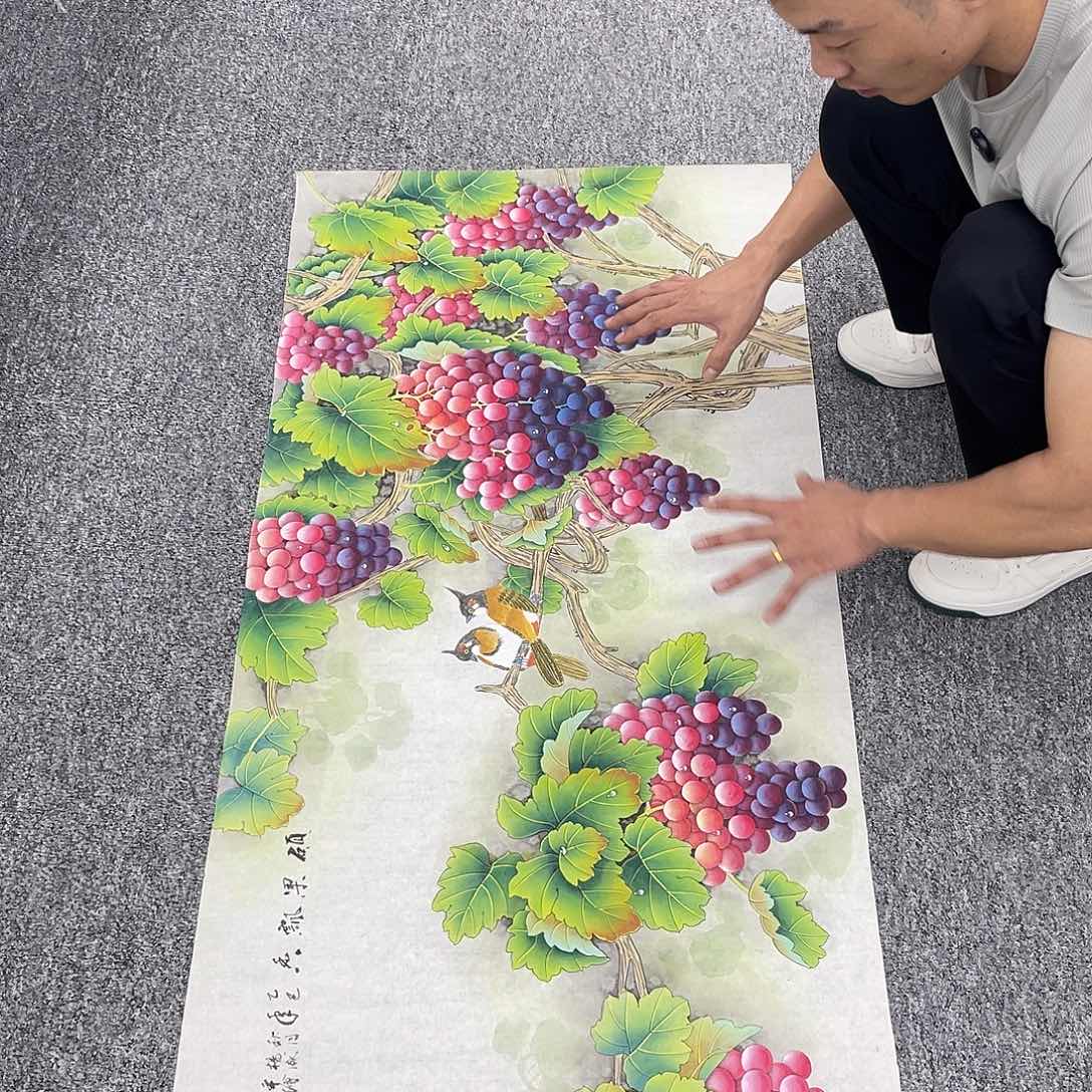 国画纯手绘字画宣纸