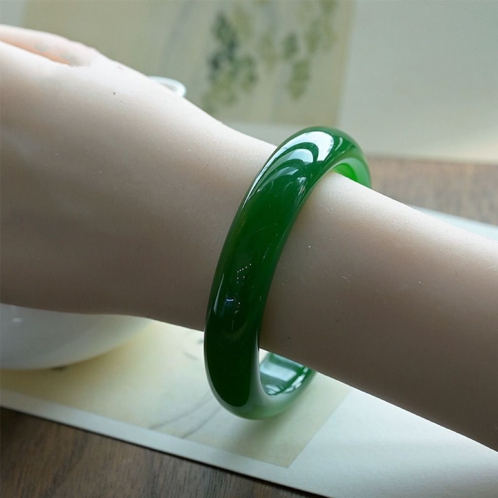 手链 【新疆Lbn】【仙女必备】菠菜绿浅绿爆款轮胎必备单品手镯