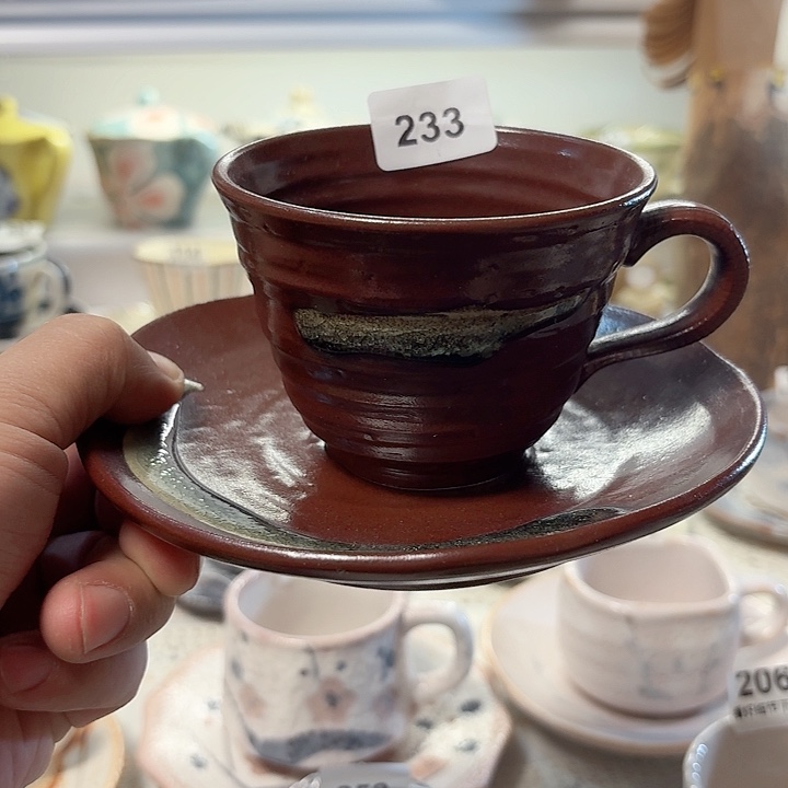 瓷片日本进口咖啡杯年后