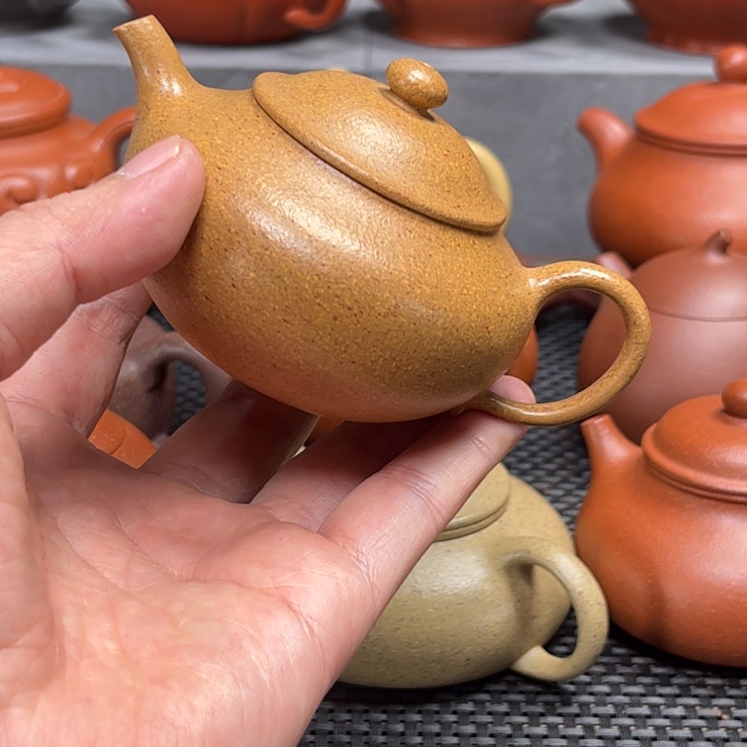 紫砂茶壶紫砂艺术茶具套装黄金段