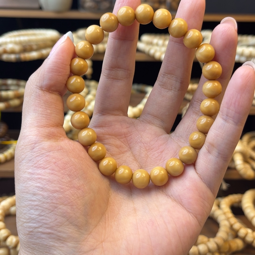 M***.龙脊菩提手串圆珠卡9单圈精品