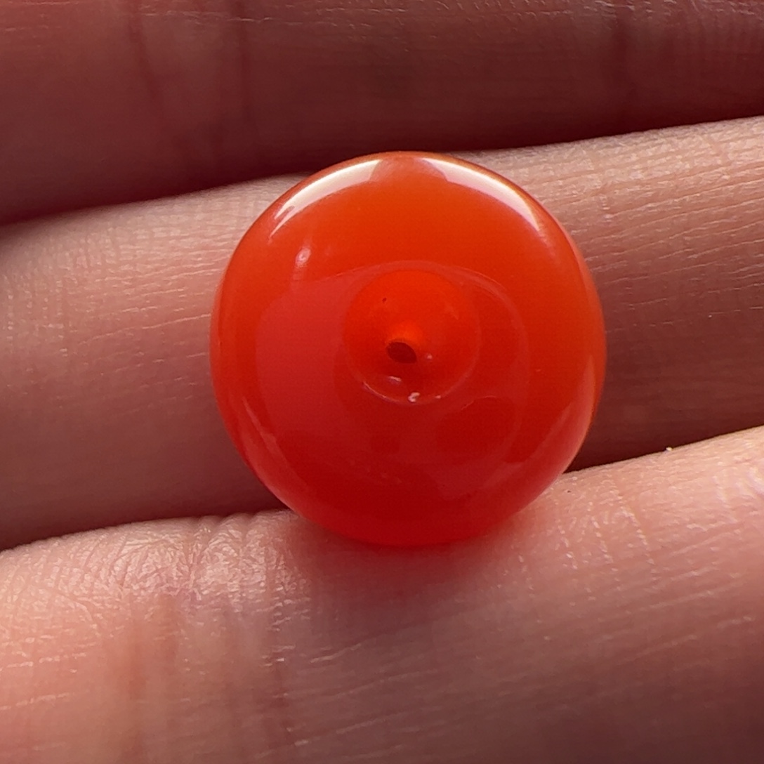 南红玛瑙未镶嵌平安扣13mm