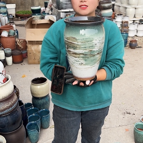 口20高31瑕疵盆子。