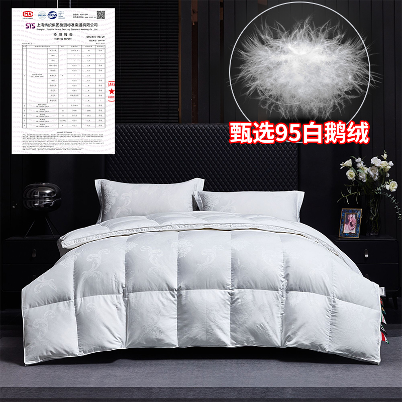 极寒95白鹅绒暖冬被