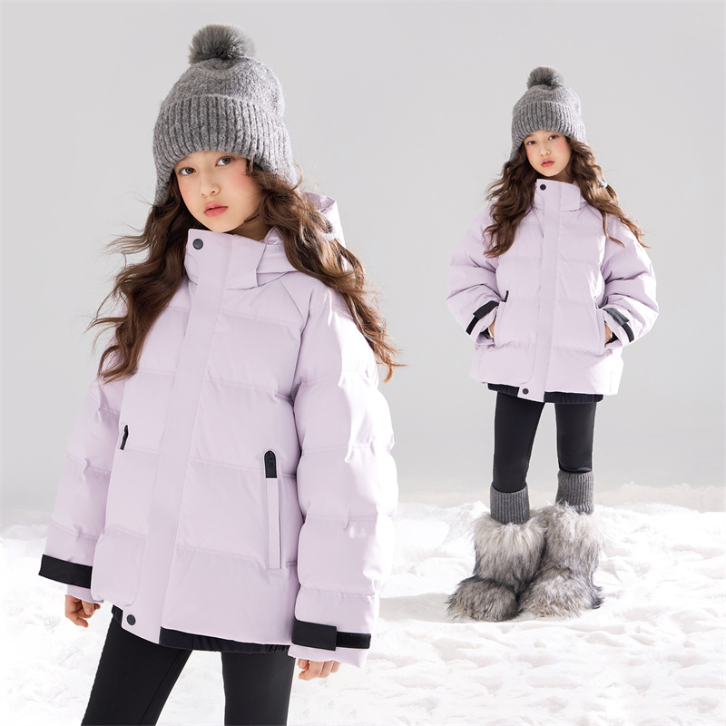 MUCMUKN【户外强防水】雪地羽绒服90安心绒加厚女童25冬款M54XY5772