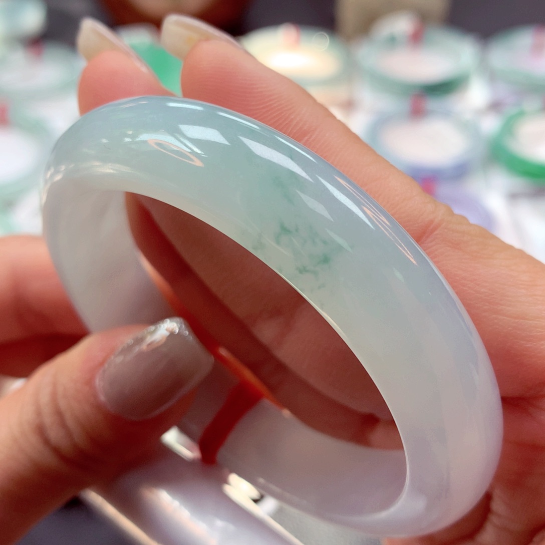 翡翠手镯未镶嵌54正15号88