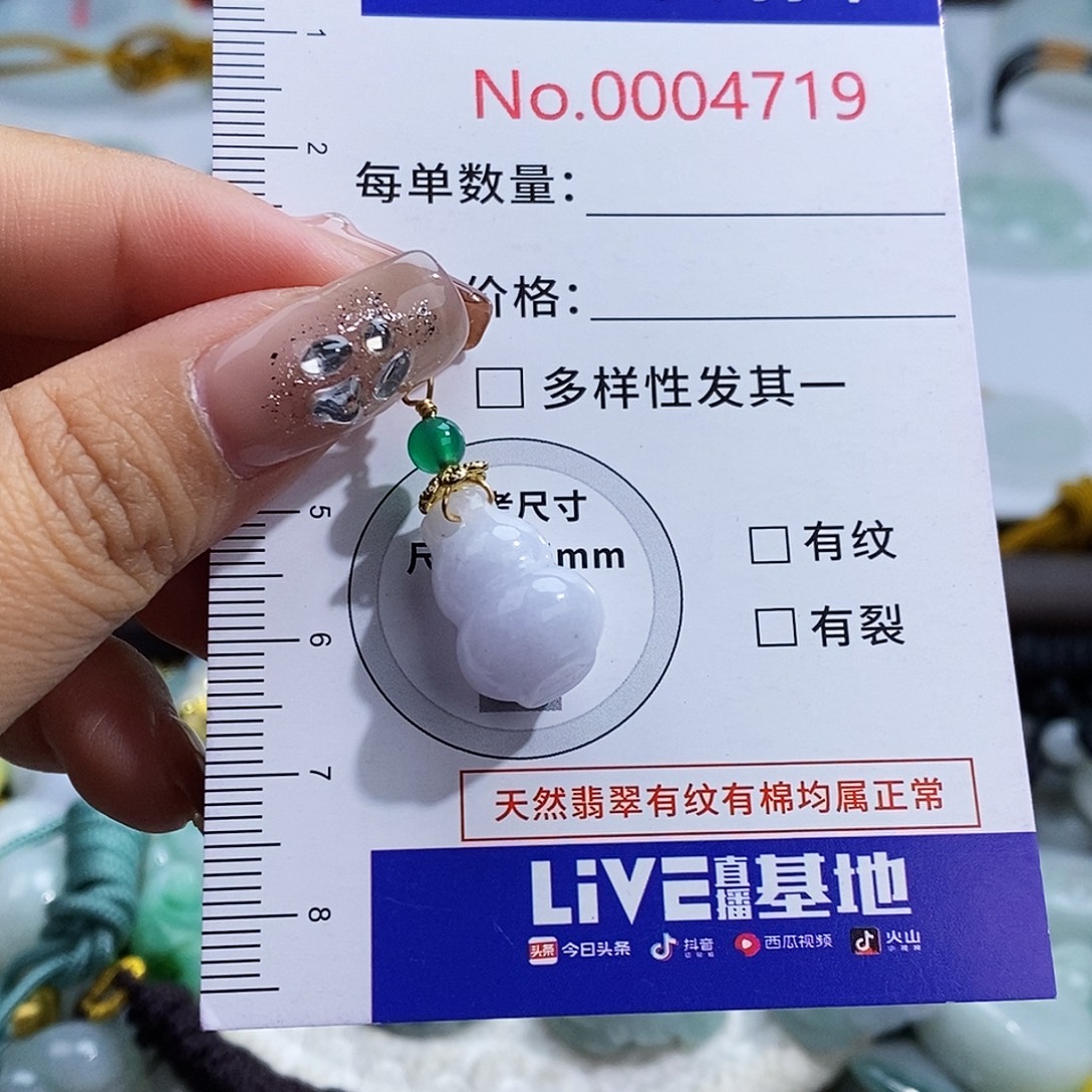 翡翠未镶嵌颈饰4719