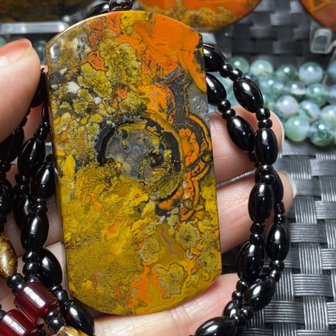 玛瑙/玉髓颈饰未镶嵌饭**胖