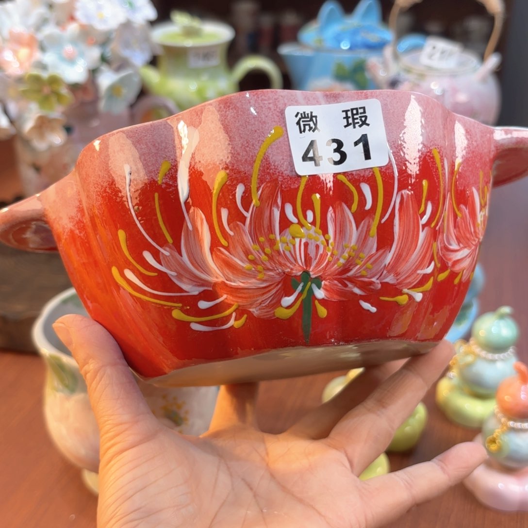 景德镇手绘高温釉下彩陶瓷茶具