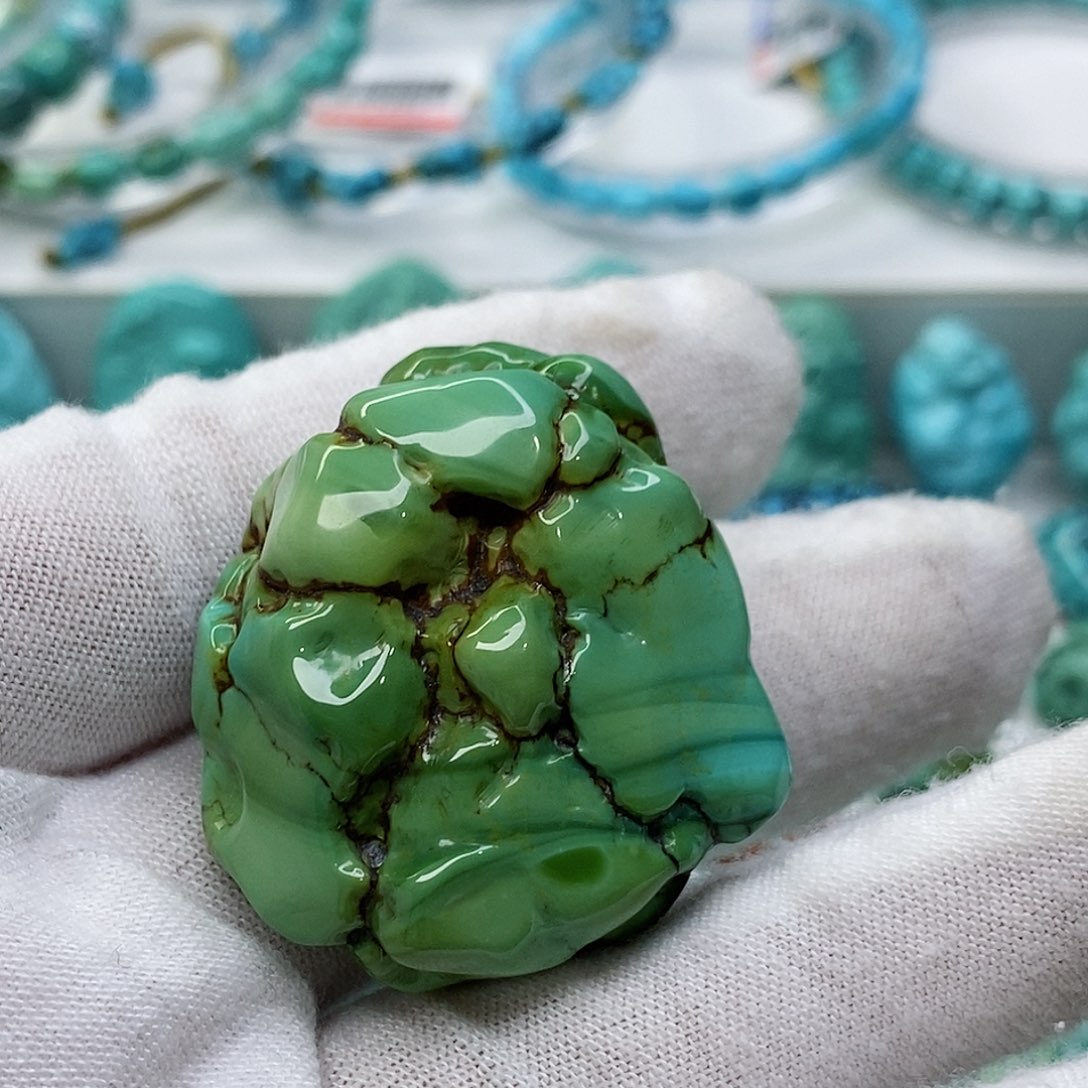 绿松石珠宝奇石未镶嵌